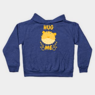 Hug Me Puffer Fish Kids Hoodie